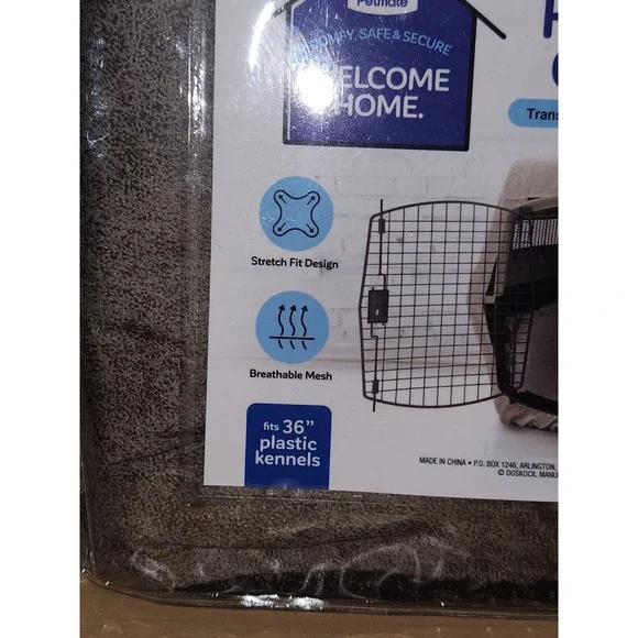Petmate Welcome Home Kennel Cover for 36" Plastic Kennels Breathable Mesh! NEW!! - Picture 2 of 5